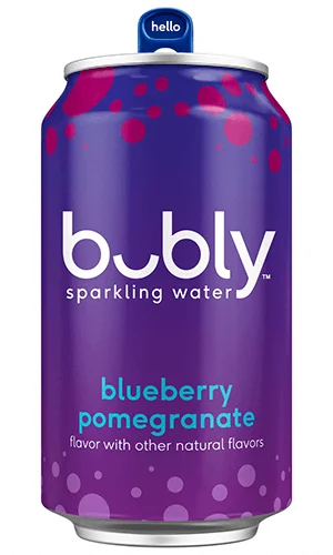 Bubly Blueberry Pomegranate Can