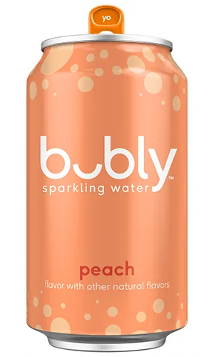 Bubly Peach Can