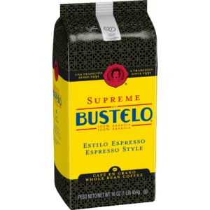 Cafe Bustello Supreme Espresso Style Coffee Whole Bean Bag