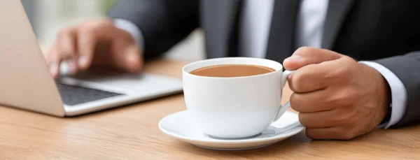Coffee Cup on Desk Promo